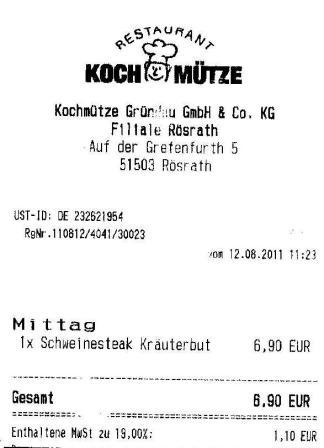 sgdh H�ffner Kochm�tze Restaurant